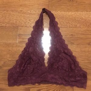 Free People never worn plum Bralette